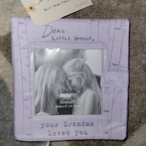 DEMDACO Dear Your Grandma Loves Purple Holds 4 x 6" Photo Polyester Plush Photo